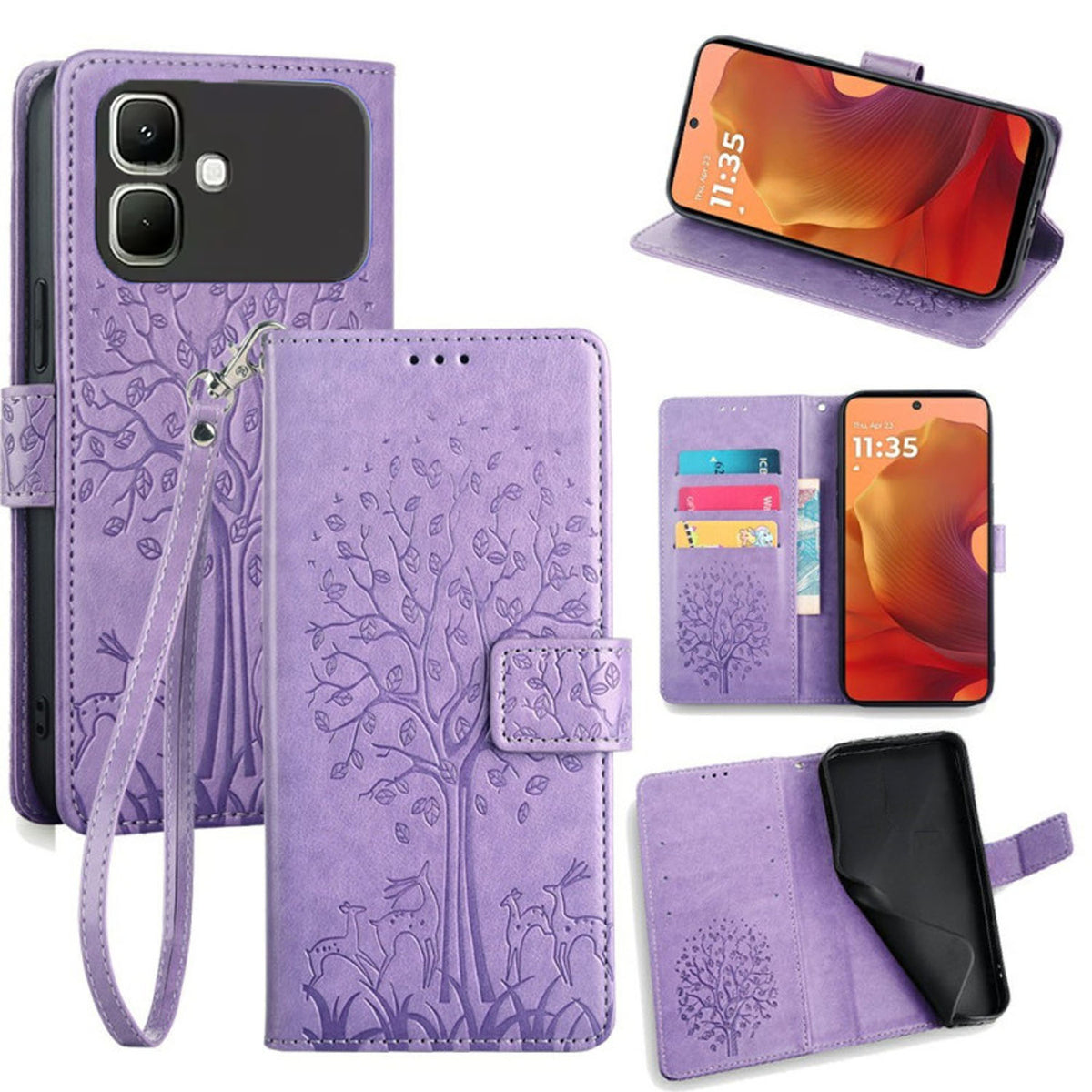 [FREE SHIPPING] BLOSSOM TREE FLIP CASE FOR INFINIX SMART 20