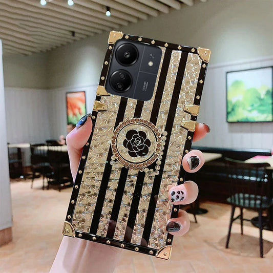 [ FREE SHIPPING] DIAMOND FASHION CASE WITH RING HOLDER FOR REDMI 13C