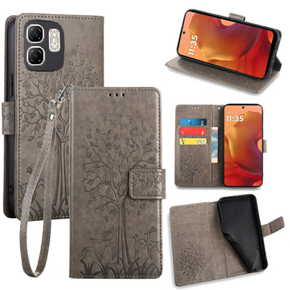 [FREE SHIPPING] BLOSSOM TREE FLIP CASE FOR INFINIX HOT 50i/SMART 9