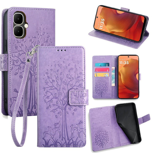 [FREE SHIPPING] BLOSSOM TREE FLIP CASE FOR INFINIX SMART 10/TECNO SPARK GO 2