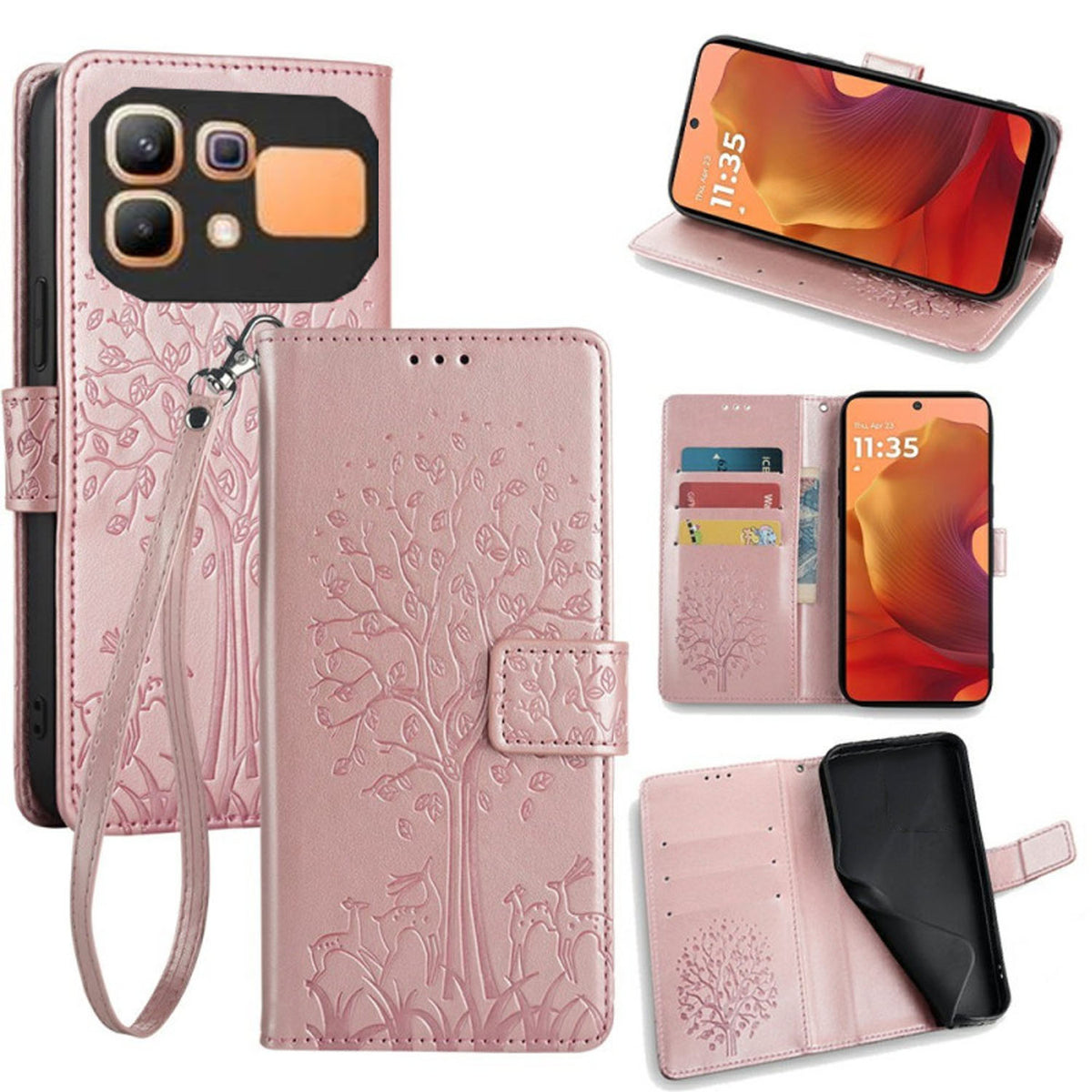 [FREE SHIPPING] BLOSSOM TREE FLIP CASE FOR INFINIX NOTE 60/NOTE 60 PRO