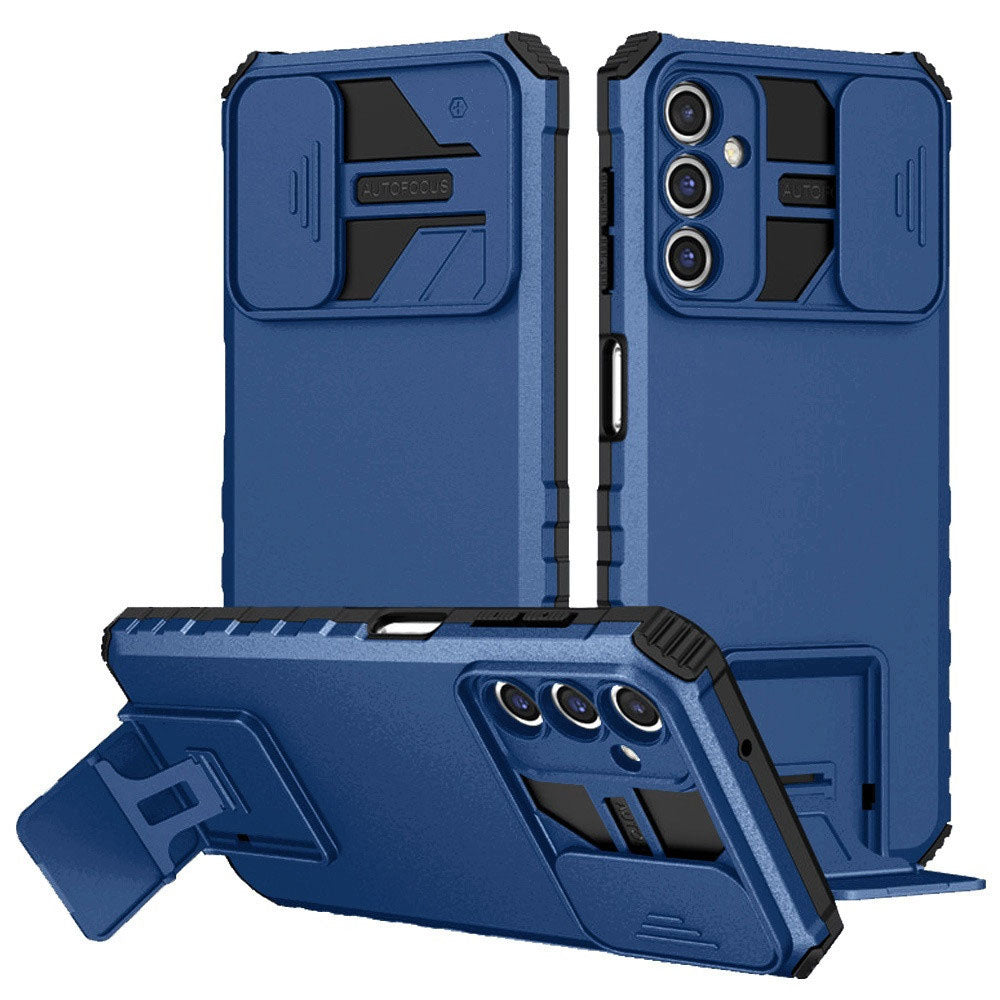 [ FREE SHIPPING] FOR SAMSUNG A16 PHONE CASE HARD SLIDING LENS PROTECT KICKSTAND BACK COVER