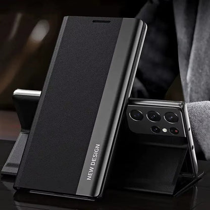 [FREE SHIPPING] CLASSIC BUSINESS FLIP CASE FOR SAMSUNG S22 ULTRA