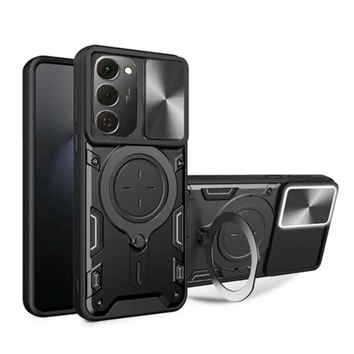[FREE SHIPPING] METAL RING CASE FOR TECNO SPARK 40 PRO