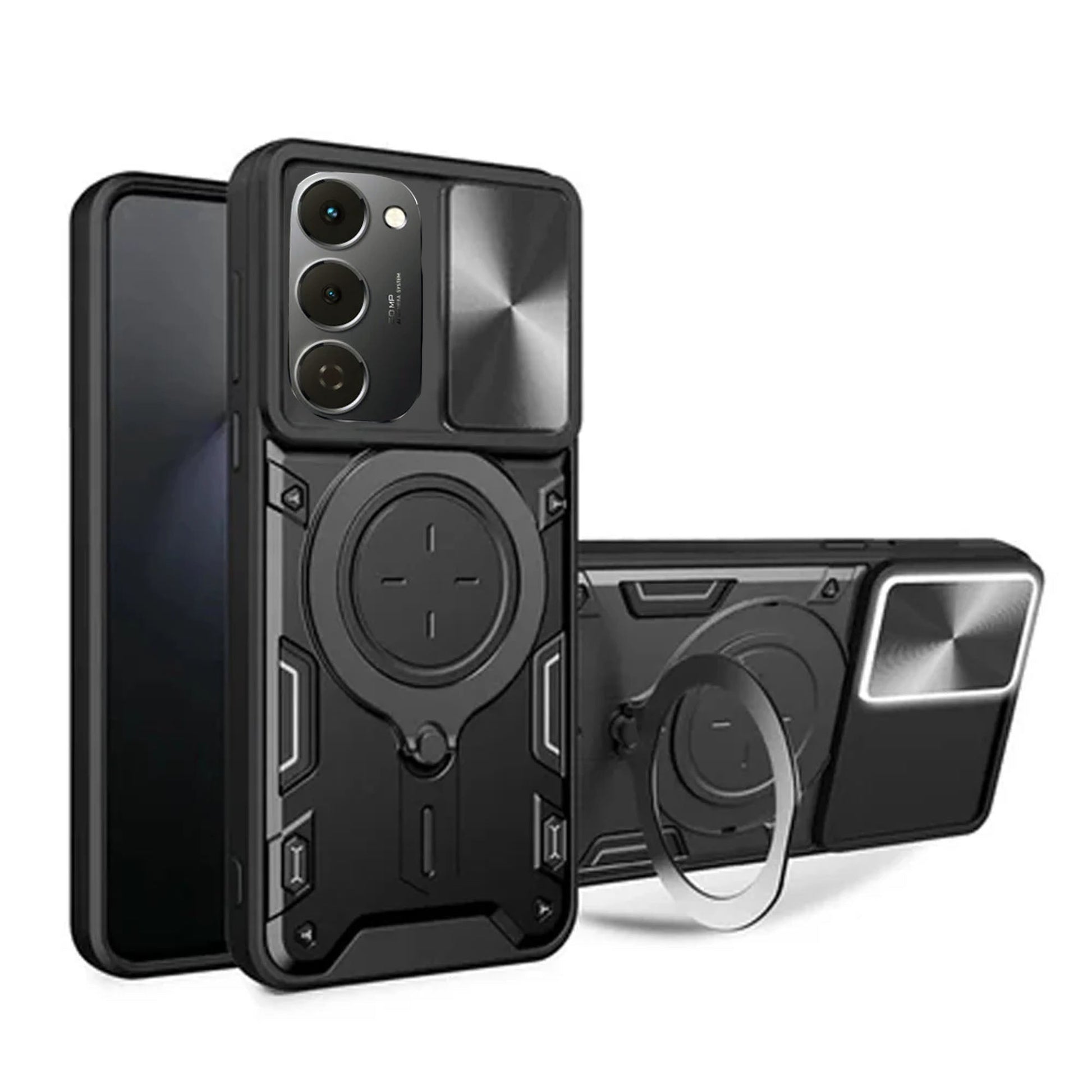 [FREE SHIPPING] METAL RING CASE FOR TECNO SPARK 40 PRO