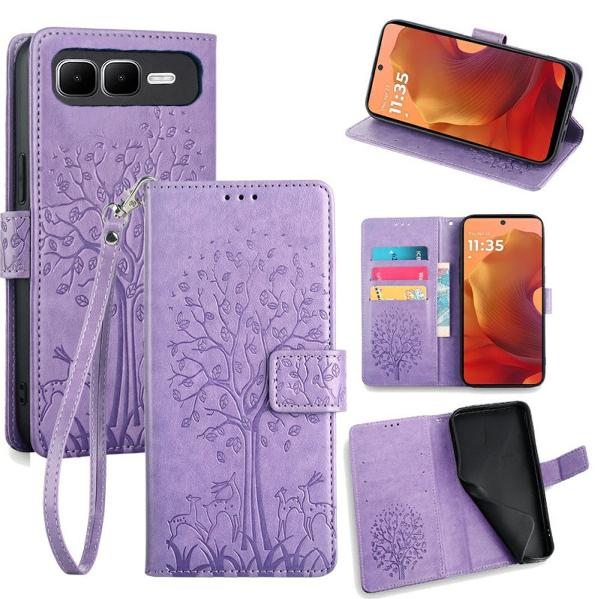 [FREE SHIPPING] BLOSSOM TREE FLIP CASE FOR INFINIX SMART 10 PLUS