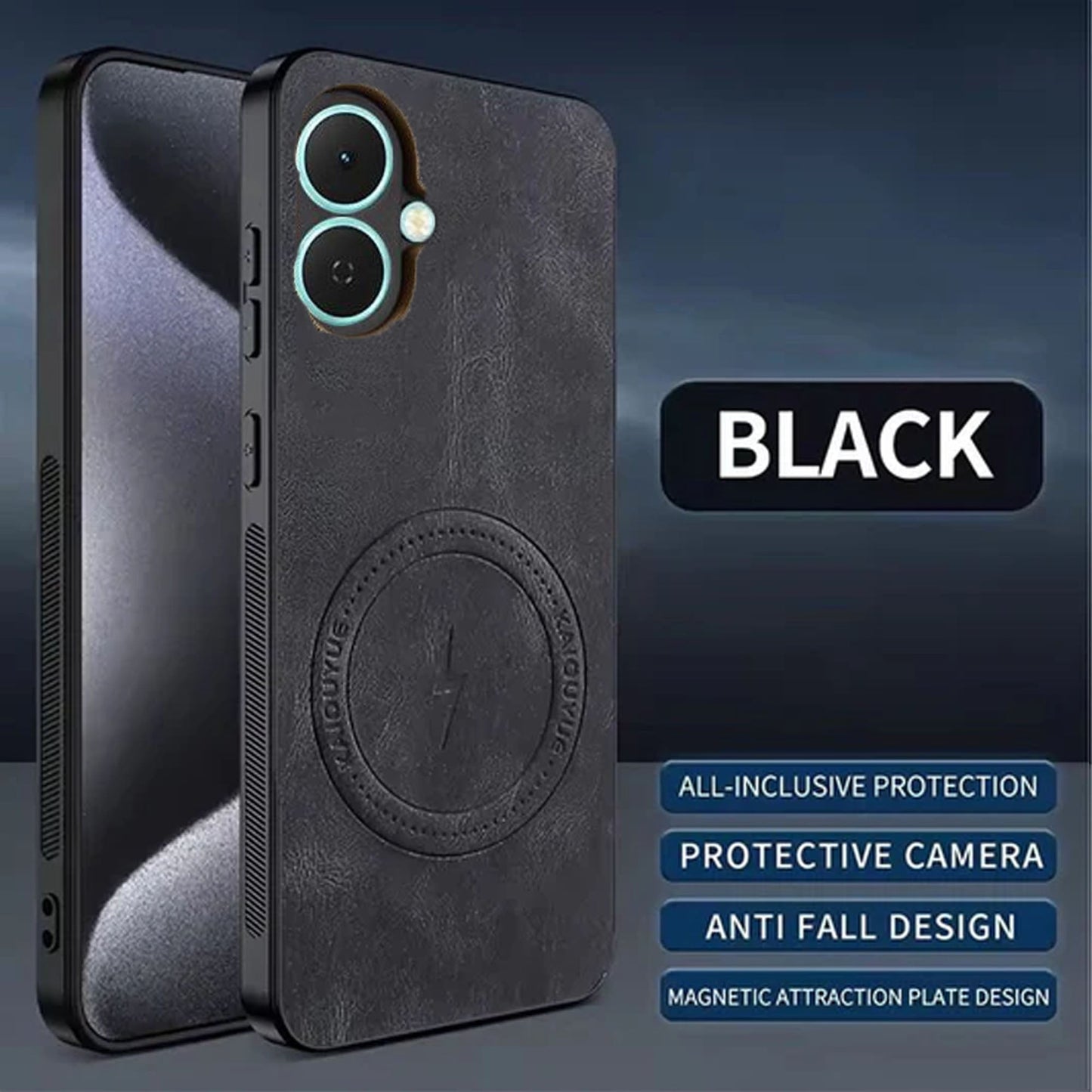 [FREE SHIPPING] SLIM MAGSAFE LEATHER CASE FOR INFINIX SMART 10