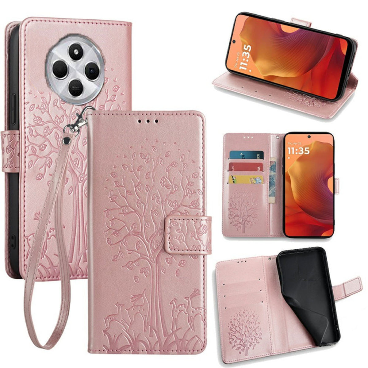 [FREE SHIPPING] BLOSSOM TREE FLIP CASE FOR REDMI 14C/POCO C75