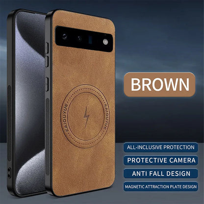 [FREE SHIPPING] SLIM MAGSAFE LEATHER CASE FOR GOOGLE PIXEL 6 PRO
