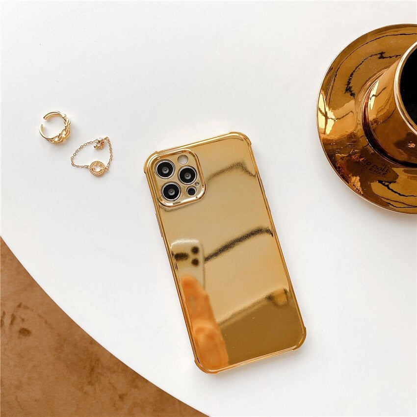 [ FREE SHIPPING] Luxury Gold Plated Electroplated Phone Case For iPhone 12 Pro Max