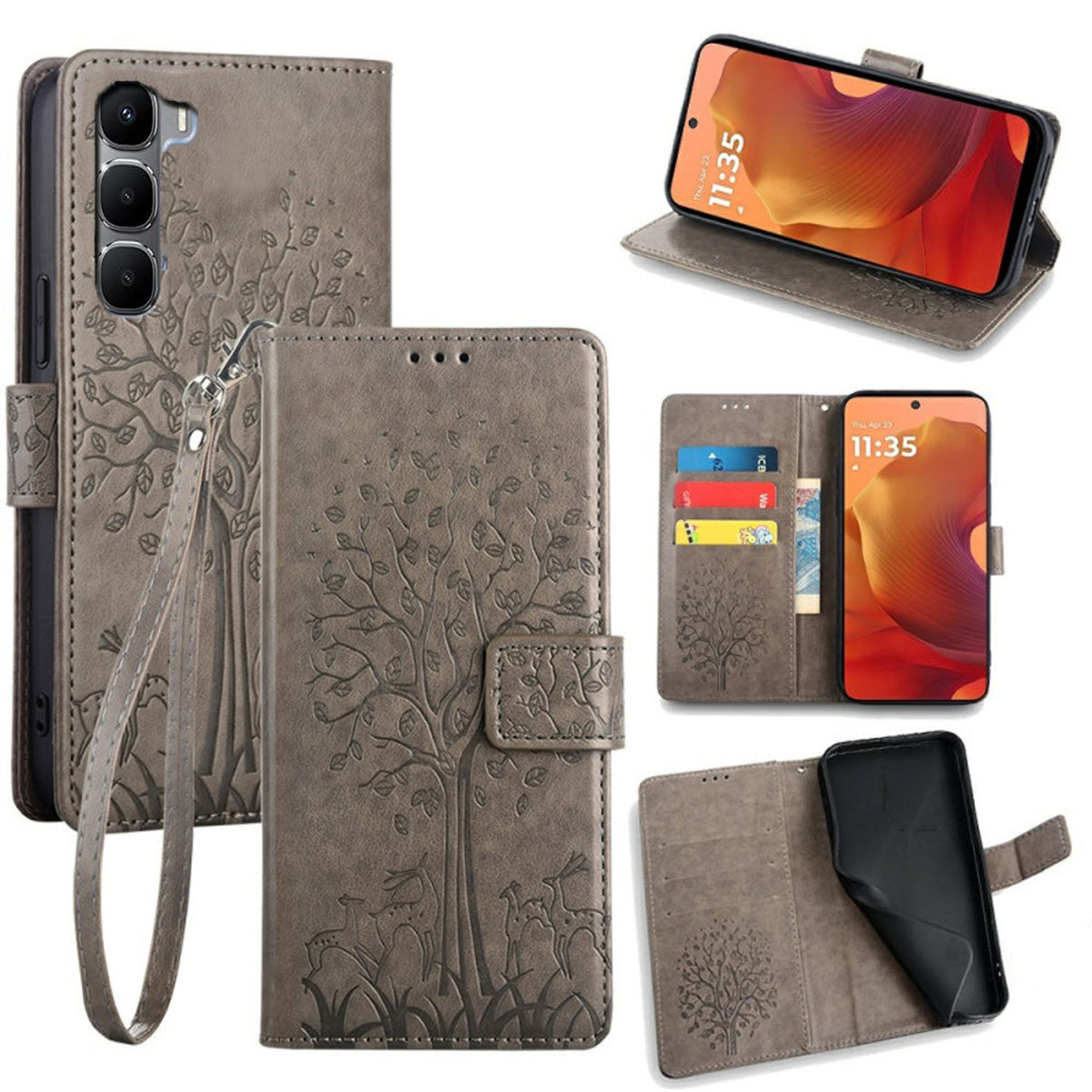 [FREE SHIPPING] BLOSSOM TREE FLIP CASE FOR INFINIX HOT 60 PRO PLUS