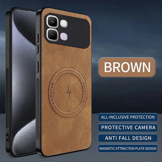 [FREE SHIPPING] SLIM MAGSAFE LEATHER CASE FOR INFINIX NOTE 60