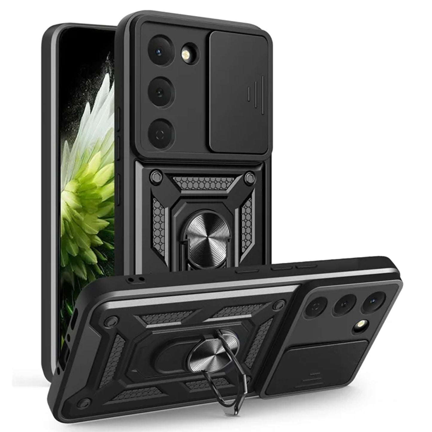 [FREE SHIPPING] ARMOR RING HOLDER CAMERA PROTECTION CASE FOR TECNO SPARK 40 PRO