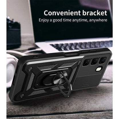 [FREE SHIPPING] ARMOR SHOCKPROOF (WITH RING HOLDER) FULL PROTECTION CASE INFINIX HOT 50 PRO PLUS