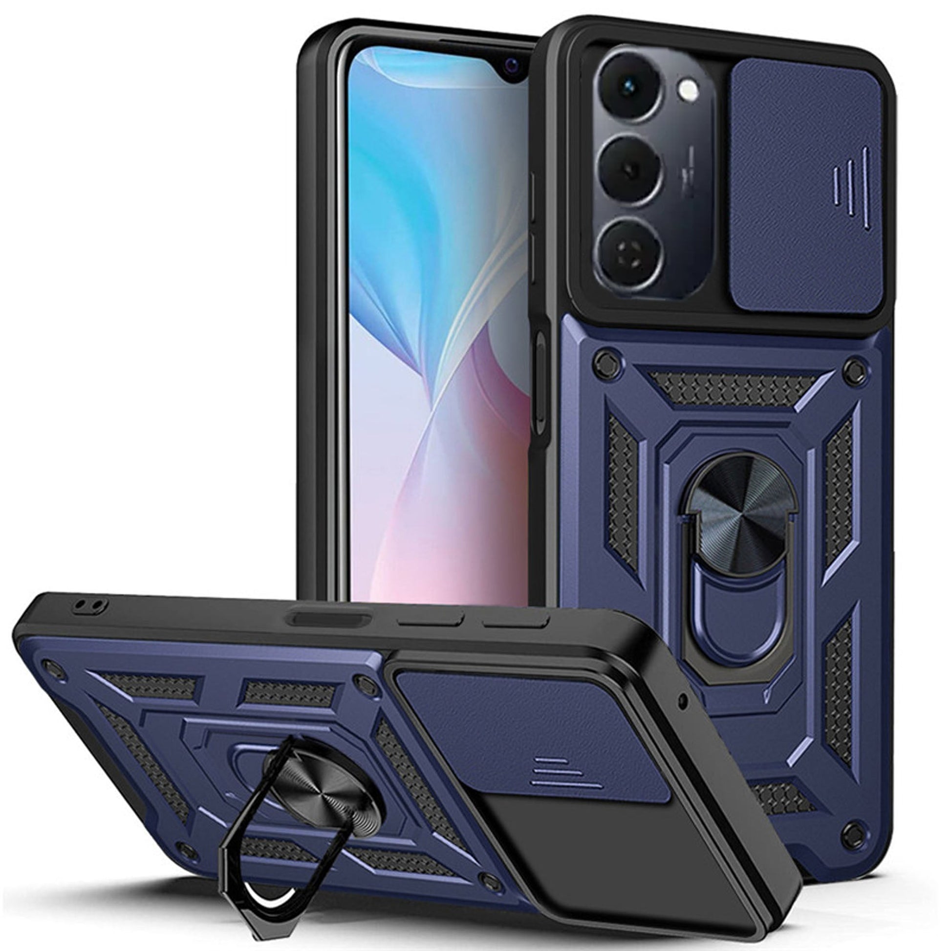 [FREE SHIPPING] ARMOR RING HOLDER CAMERA PROTECTION CASE FOR TECNO SPARK 40 PRO PLUS