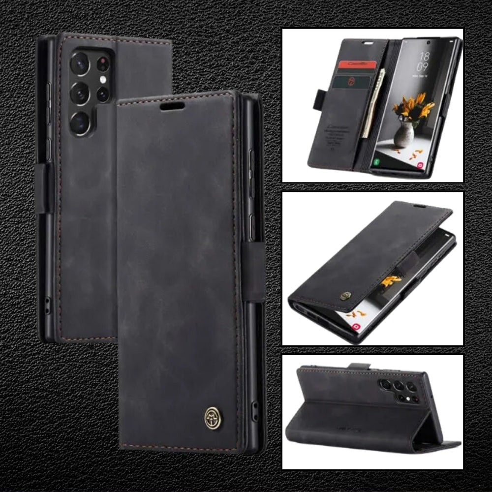 [FREE SHIPPING] CASEME FLIP LEATHER WALLET CASE FOR SAMSUNG S22 ULTRA