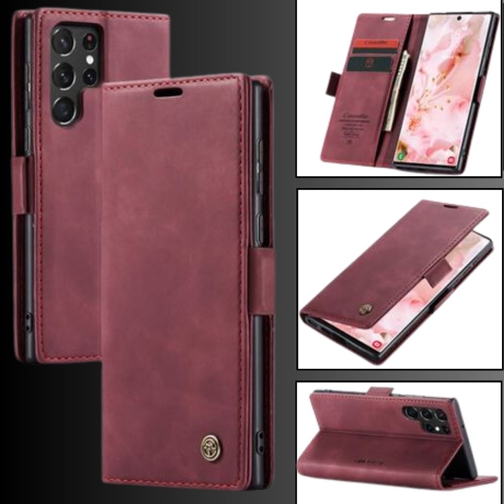[FREE SHIPPING] CASEME FLIP LEATHER WALLET CASE FOR SAMSUNG S22 ULTRA