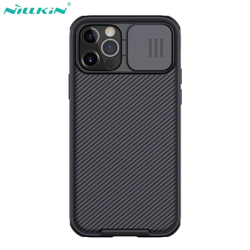 NILLKIN Slide Cover Camera Protection Back Cover for iPhone 12 Pro Max – Black