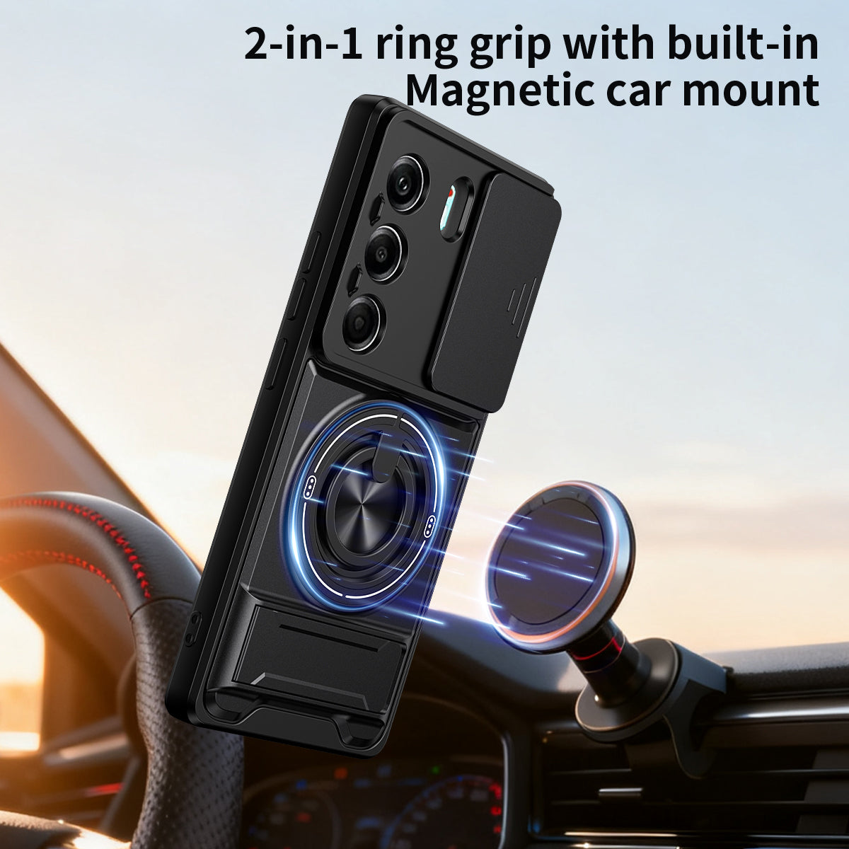 [FREE SHIPPING] CAMERA GUARD KICKSTAND CASE FOR TECNO CAMON 40/CAMON 40 PRO