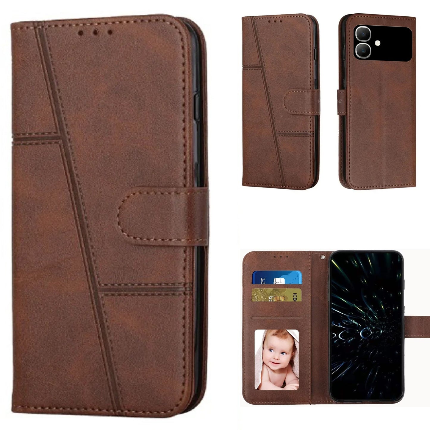 [FREE SHIPPING] BOOKLET LEATHER CASE FOR INFINIX SMART 20